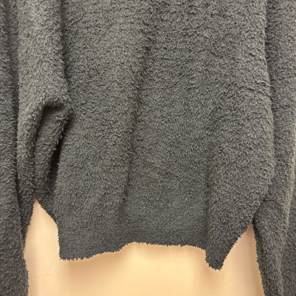 Skims Cozy Knit Unisex Pullover Onyx - Picture 8 of 11